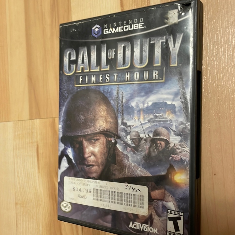 GameCube “call of duty—finest hour” game VGUC